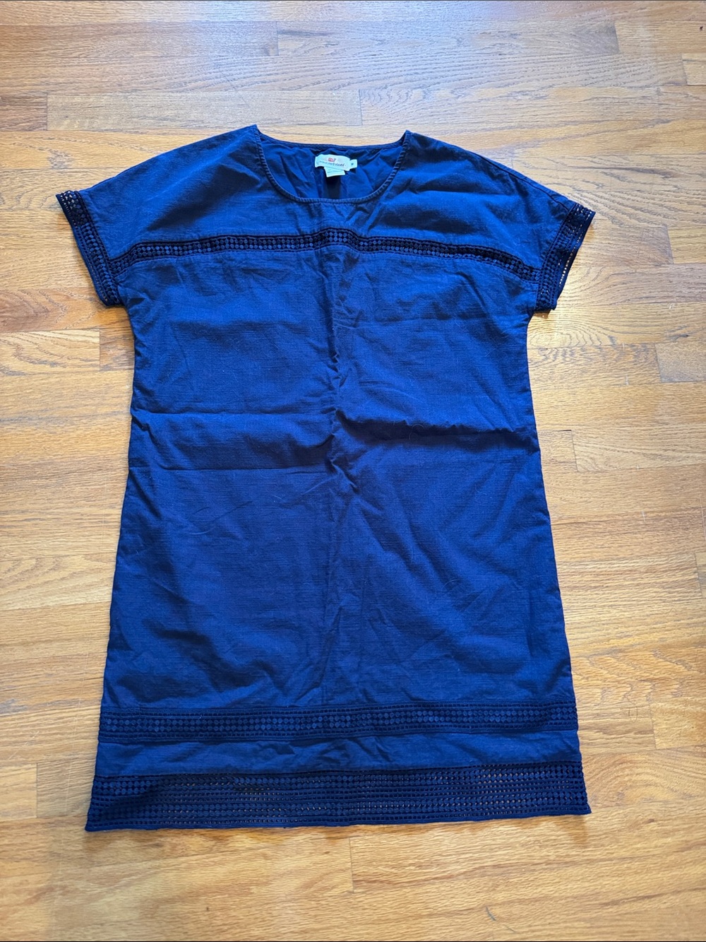 Vineyard Vines Deep Navy Cotton Top with Whale Logo